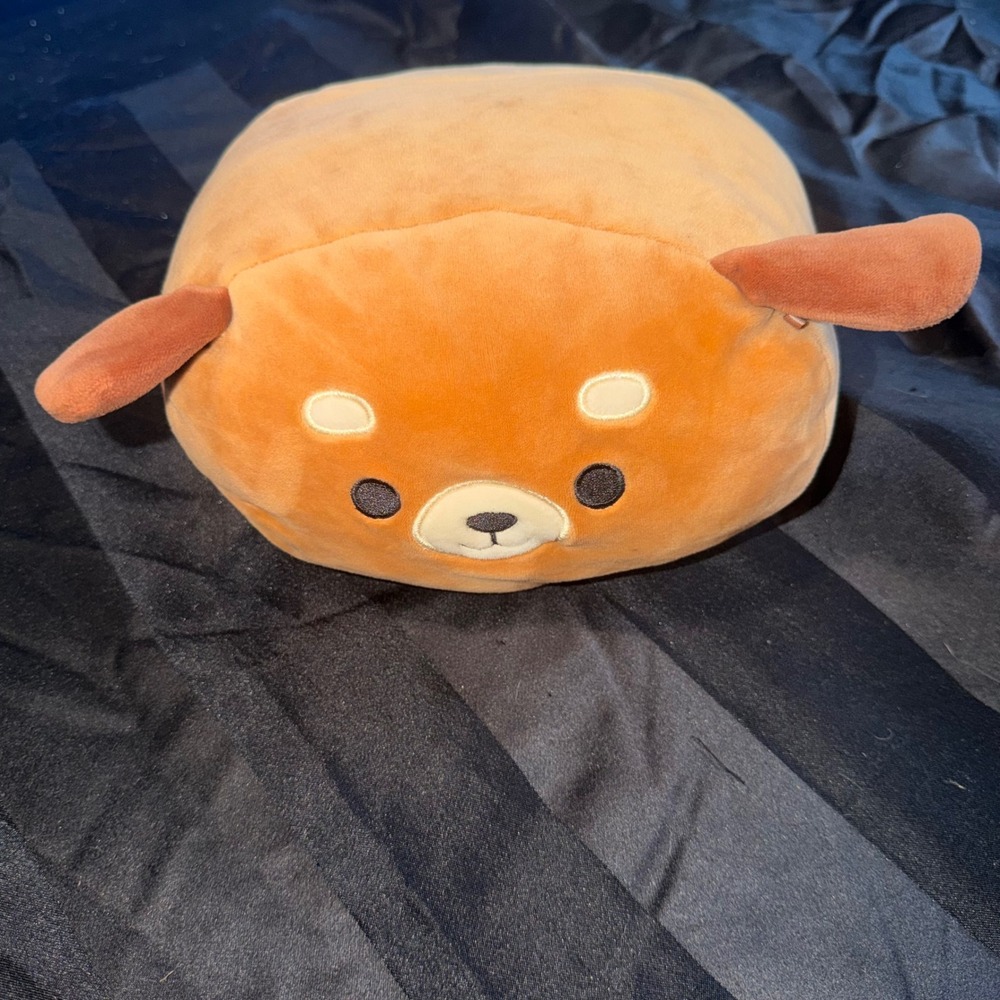 Squishmallows Sam the Dog Plush Unisex Medium Brown Stackable 2019 HTF Kellytoy